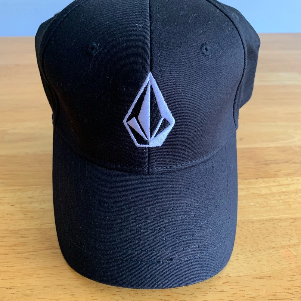 Volcom Black Cap with White Logo